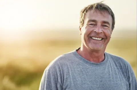 Man smiling